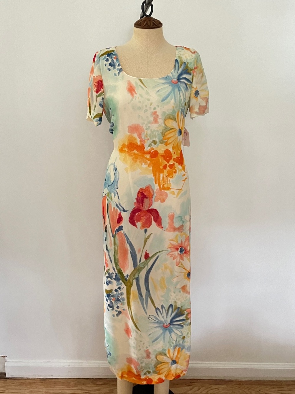 Vintage Floral Maxi Dress